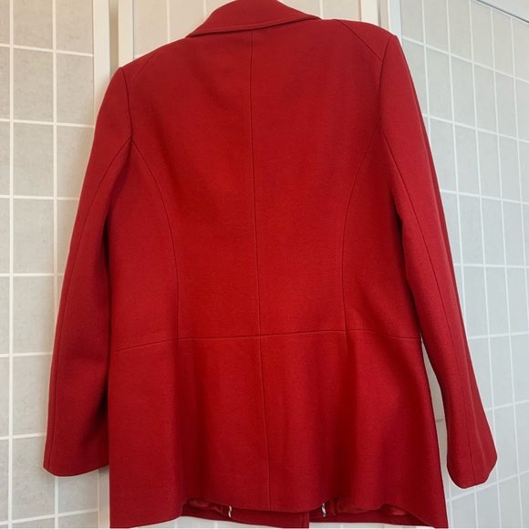 Banana Republic Wool Peacoat Red Wool Size Large - Picture 3 of 14